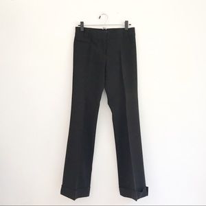 BCBG Classic Black Cuffed Trousers